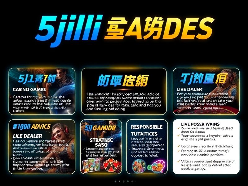Discover the best online gambling experience at 5jili.com, featuring a wide range of casino games, live dealers, sports betting, and exclusive promotions tailored for global players.
